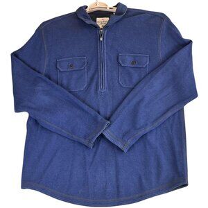 Tommy Bahama Jeans Mens XL Blue Island Modern Fit Soft Quarter Zip Pullover